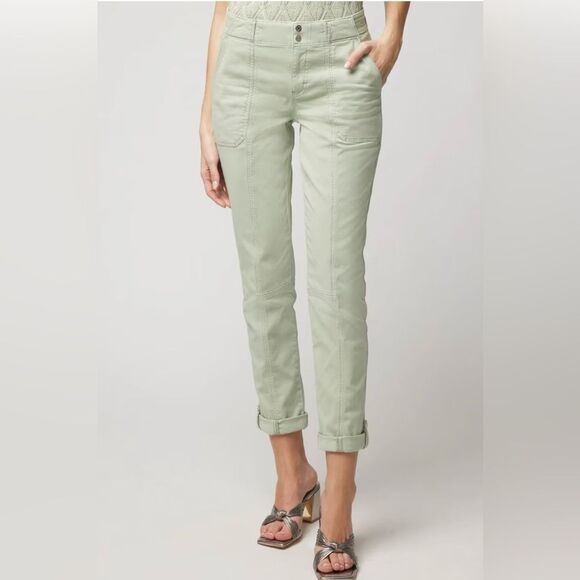 White House Black Market Mid-Rise Pret-A-Pedi Straight Crop Pants Size 14 - Picture 1 of 9